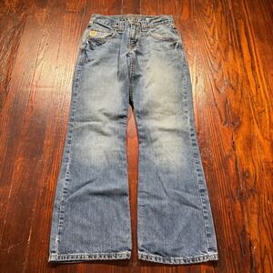 Cinch Carter Jeans Mens 28x30 Blue Relaxed Bootcut Western Denim Cowboy